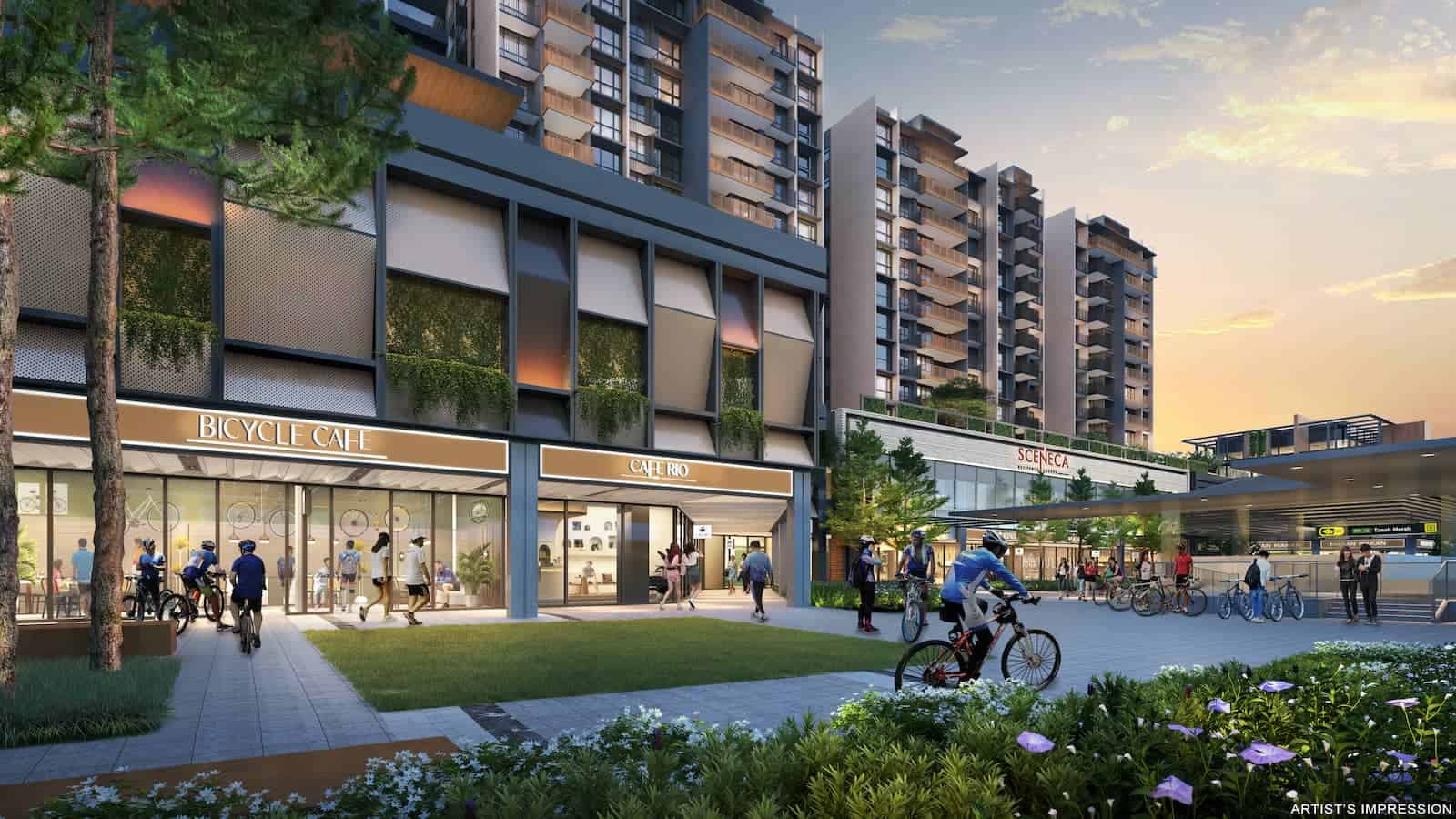 Sceneca Residence Artist Impression Event Plaza