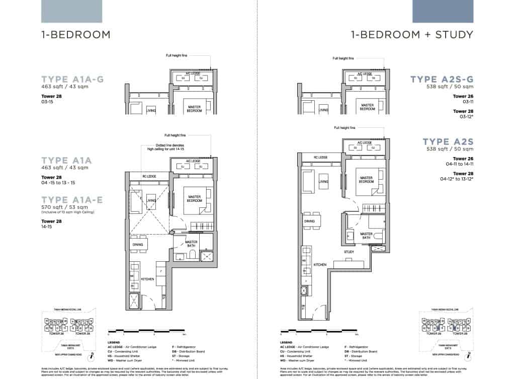 1 Bedroom Plus Study